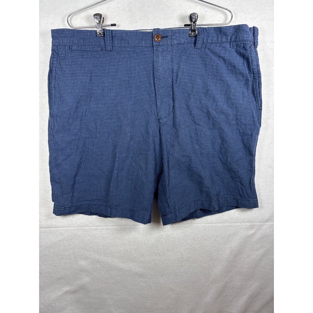 J. Crew Stanton Mens Blue Plaid Cotton Shorts Size 40 x 9